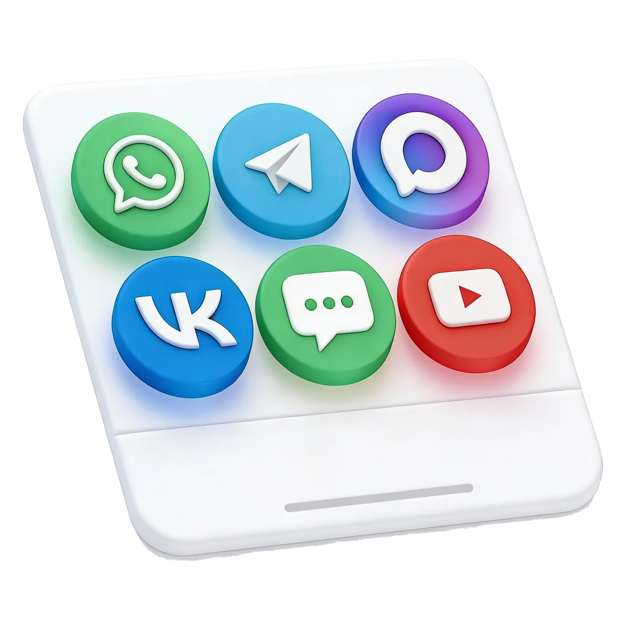 Виджет мультикнопки: мессенджеры и социальные сети